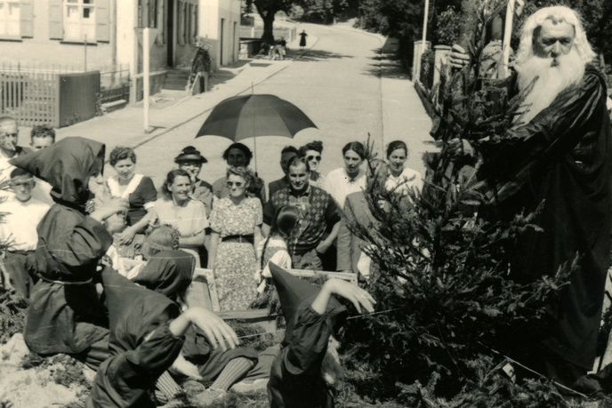 Umzug zur Stadterhebung, 1953. | © Stadtarchiv Marktoberdorf.